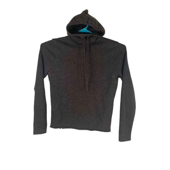 Burberry brown women’s pullover hoodie Sz M  Pure Wool Hoodie Distressed New Age - Picture 1 of 12